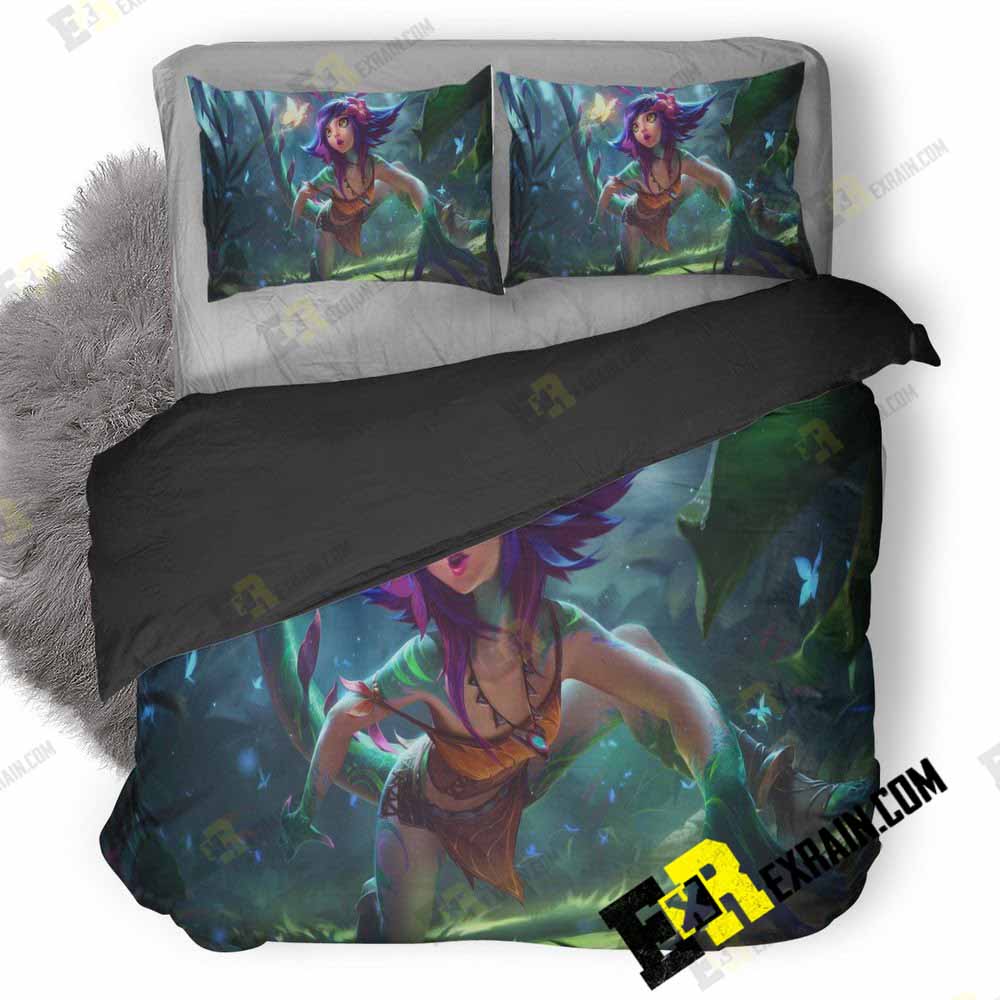 Neeko League Of Legends R 3D Customized Duvet Cover Bedding Set
