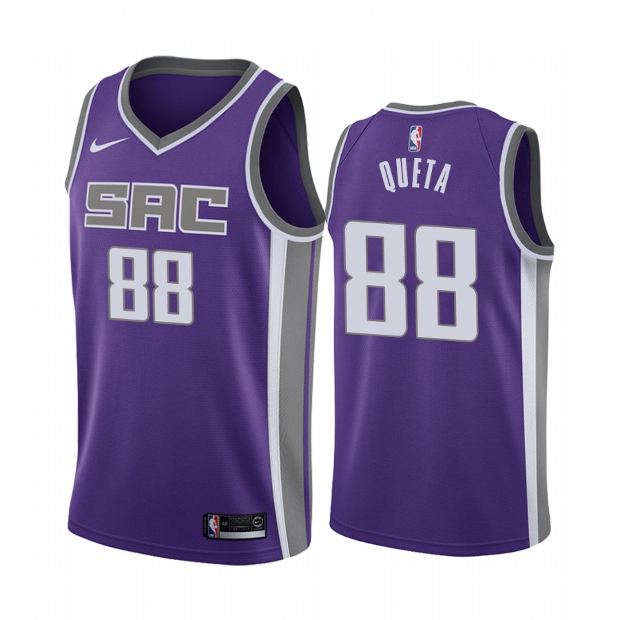 Neemias Queta 2021 NBA Draft Sacramento Kings Icon Edition Jersey Purple