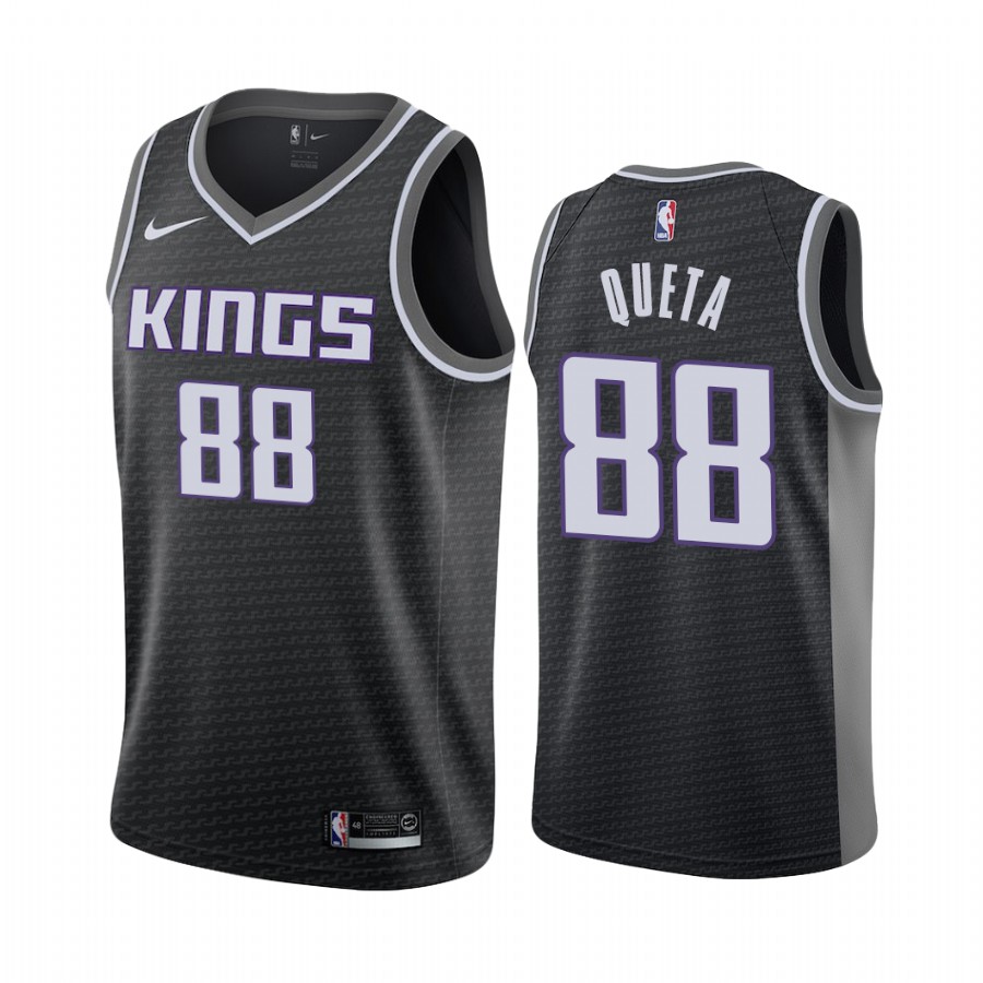 Neemias Queta 2021 NBA Draft Sacramento Kings Statement Edition Jersey Black