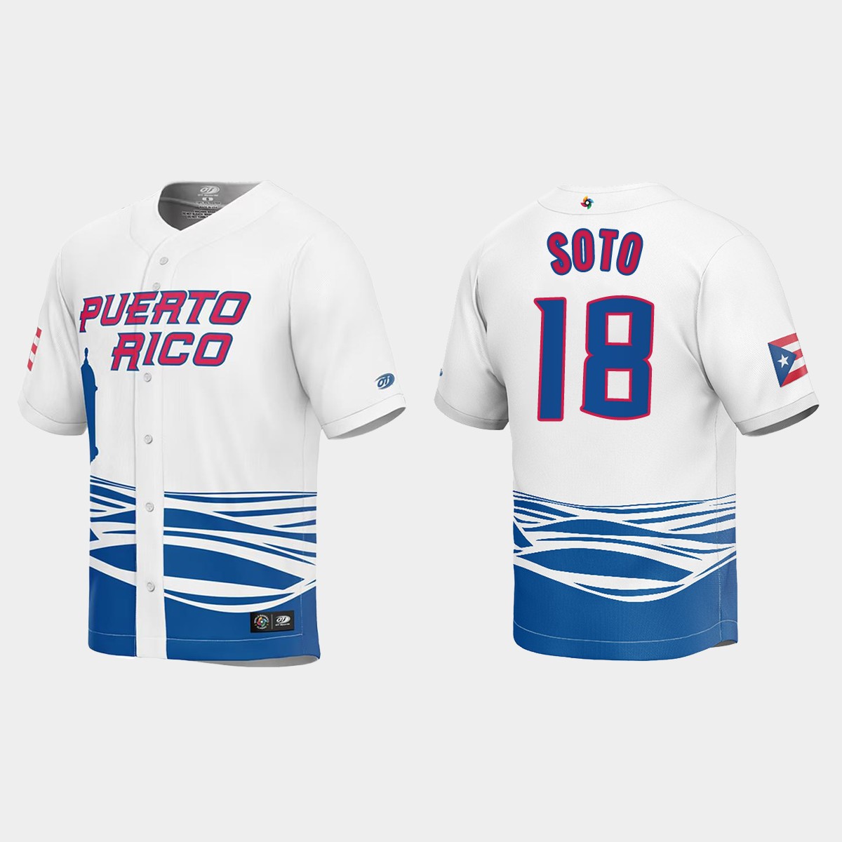 Neftali Soto Puerto Rico 2023 World Classic Jersey - White