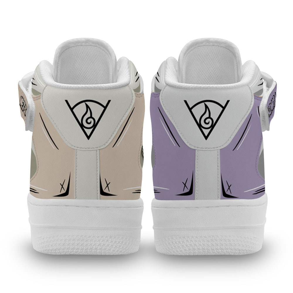 Neji and Hinata Hyuga Sneakers Air Mid Custom Anime Shoes