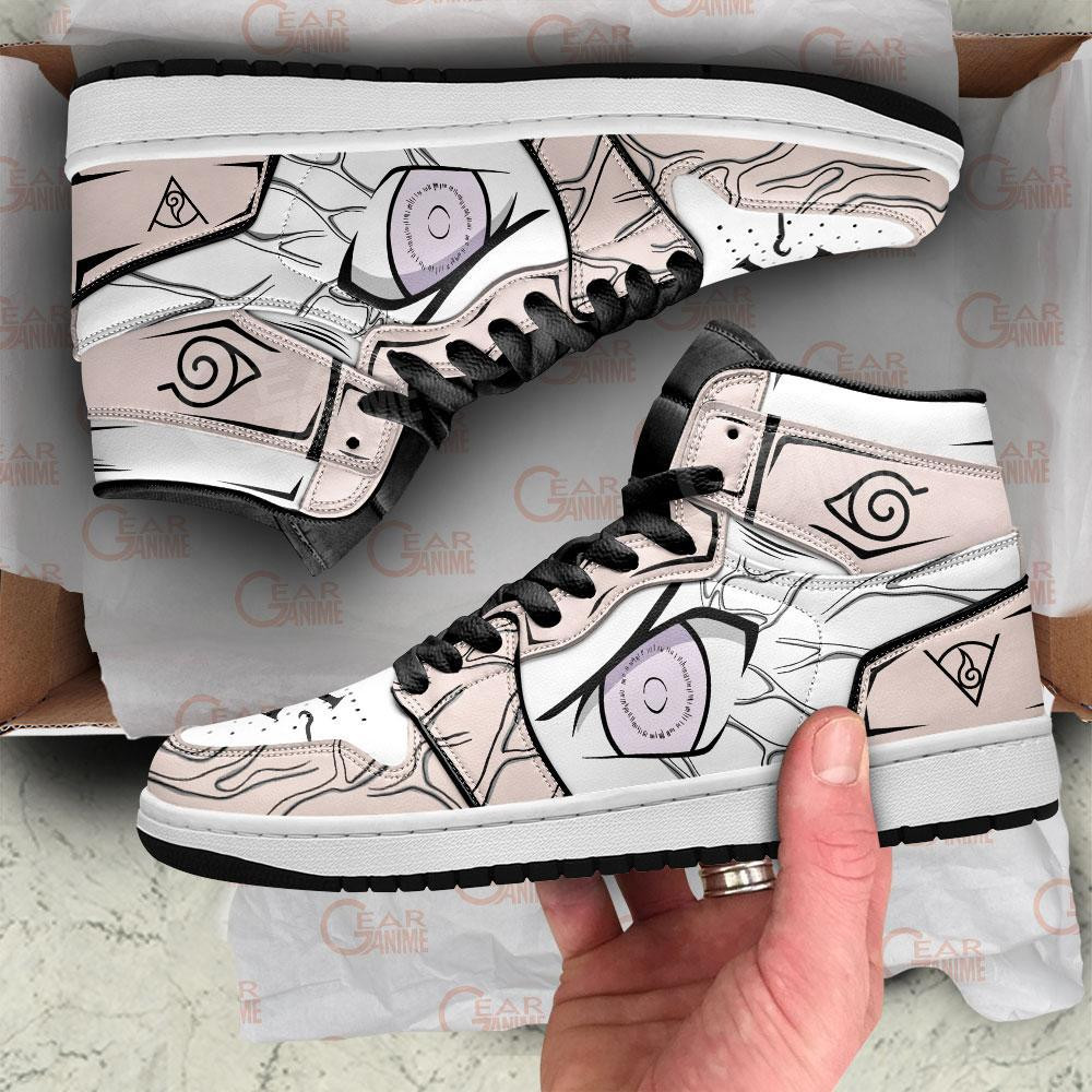 Neji Byakugan Eyes JD1s Sneakers Anime Shoes, Air Jordan Hightop
