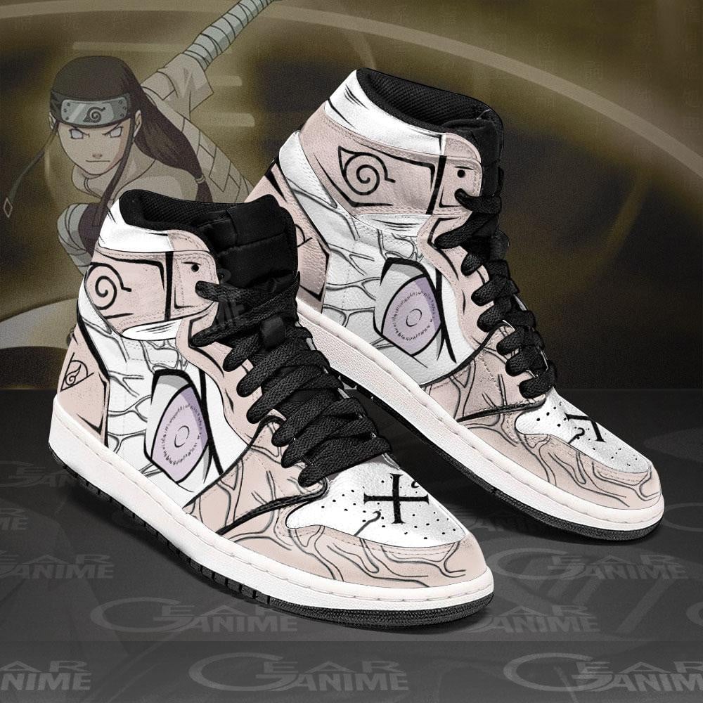 Neji Byakugan Eyes JD1s Sneakers Anime Shoes, Air Jordan Hightop