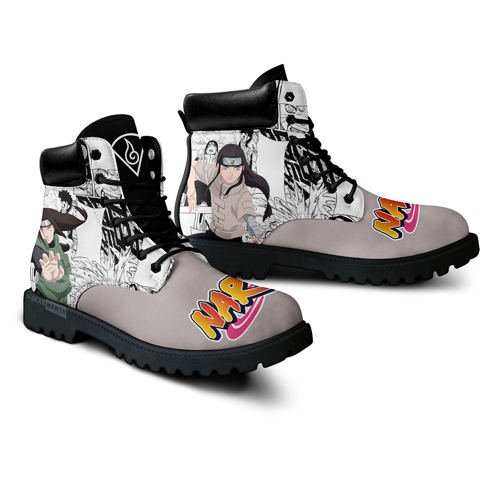 Neji Hyuga Boots Custom Anime Shoes Mix Manga Style