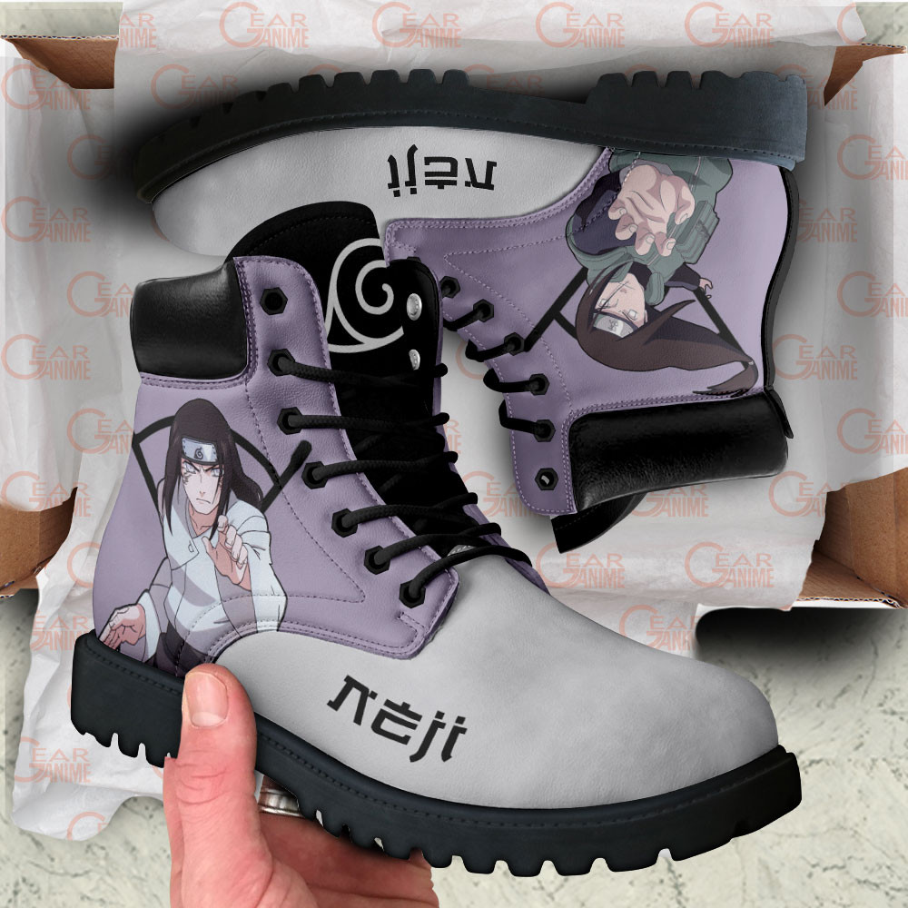 Neji Hyuga Boots Custom Shoes For Anime Fans