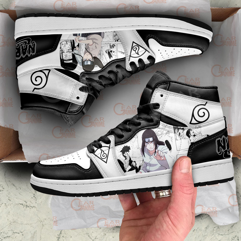 Neji Hyuga JD1s Sneakers Anime Shoes Mix Manga, Air Jordan Hightop