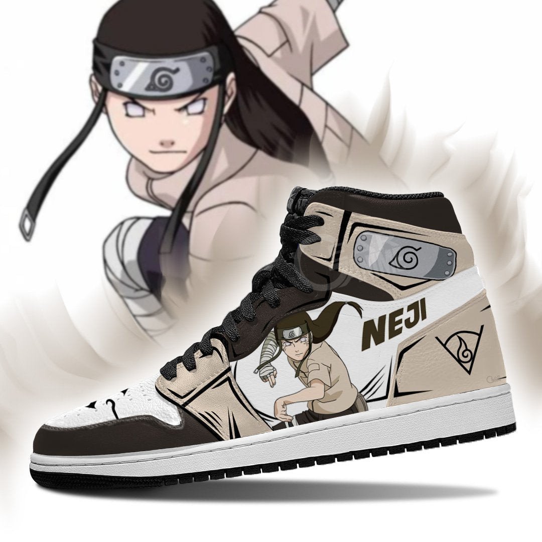 Neji Hyuga Shoes Symbol Costume Anime JD1s Sneakers, Air Jordan Hightop