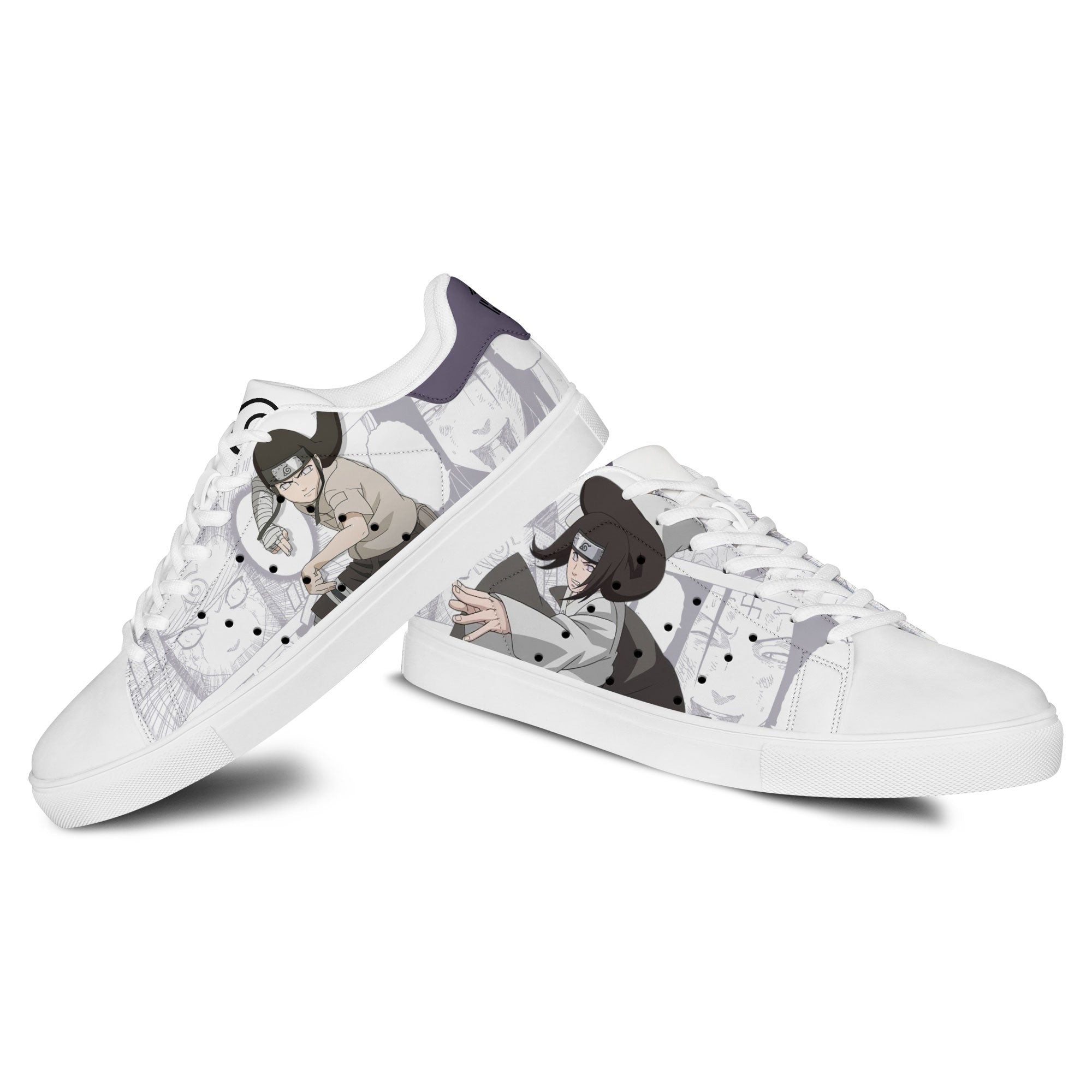 Neji Hyuga Skate Sneakers Custom NRT Anime Shoes