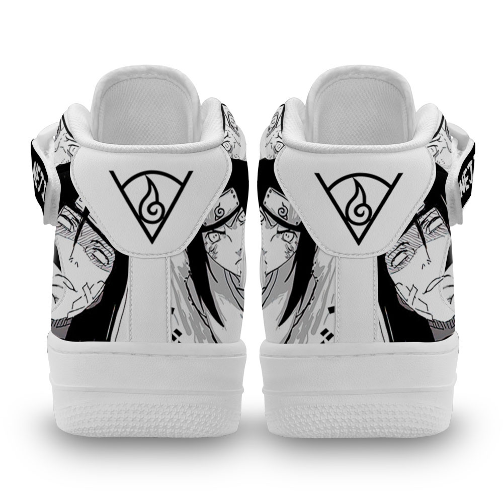 Neji Hyuga Sneakers Air Mid Custom Anime Shoes Mix Manga