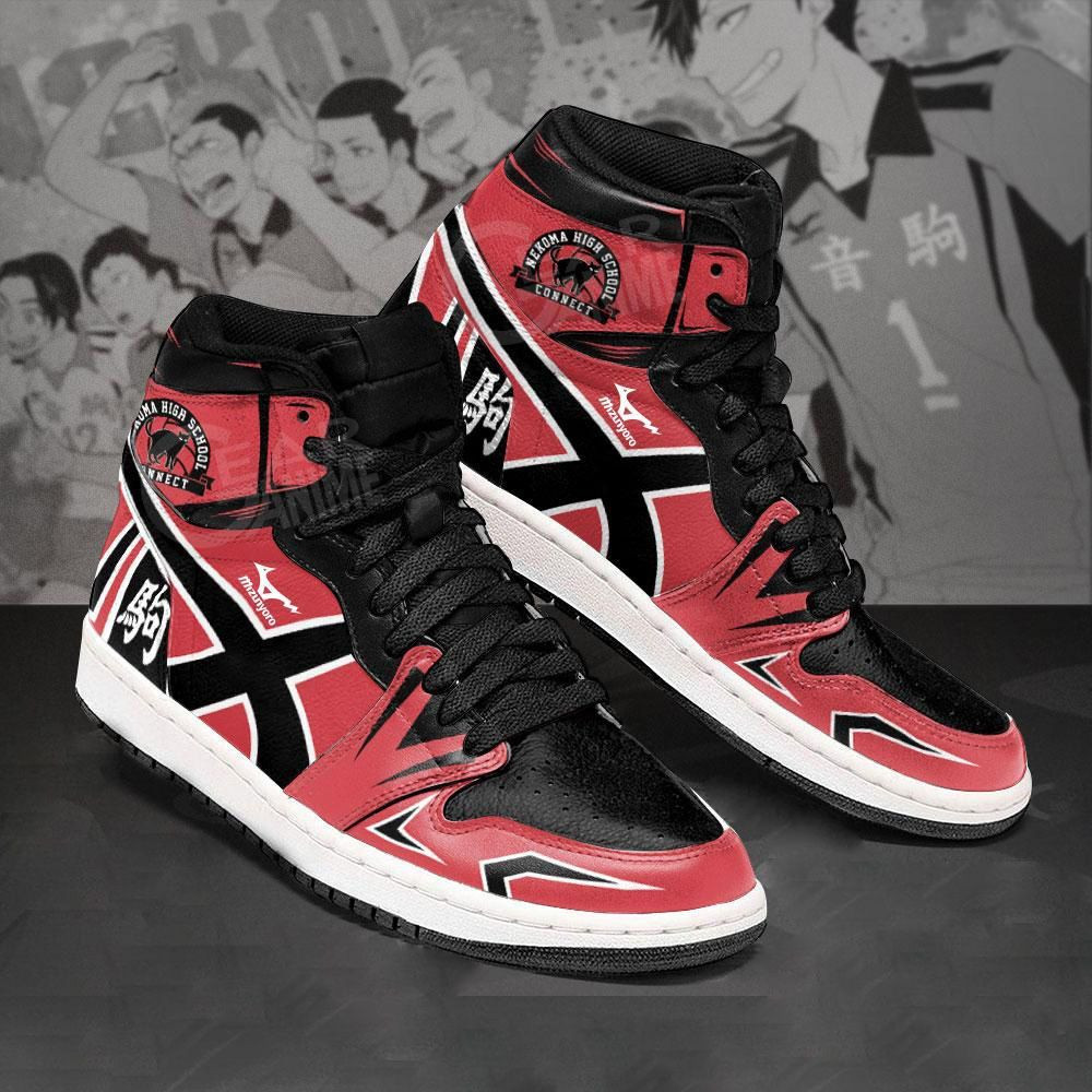 Nekoma High Haikyuu Anime 1 High Top Air Jordan Sneaker, Air Jordan Hightop