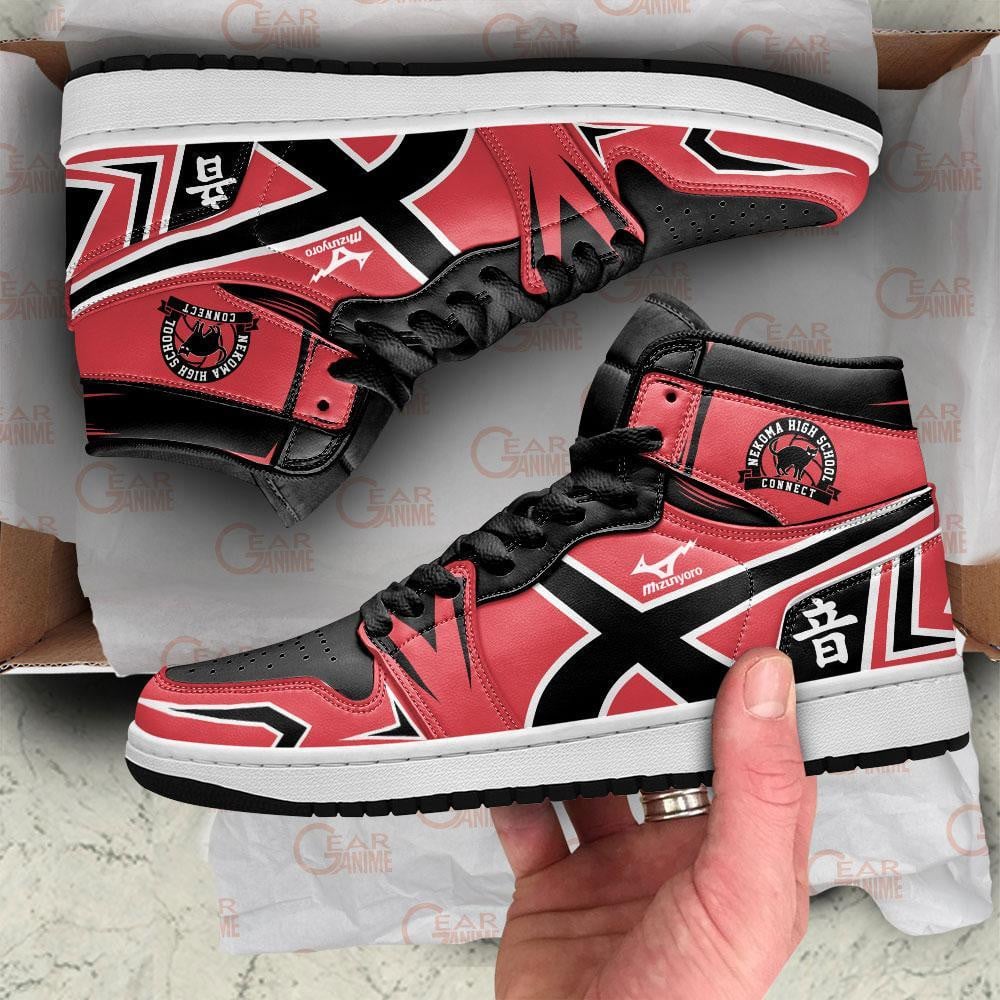 Nekoma High JD1s Sneakers Haikyuu Anime Shoes, Air Jordan Hightop