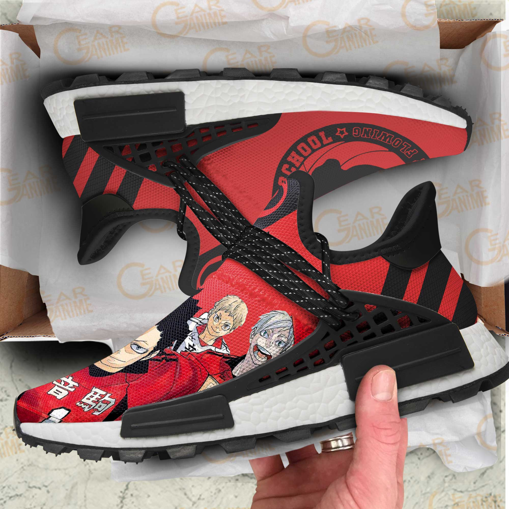 Nekoma High Shoes Haikyuu Anime Shoes, NMD Shoes