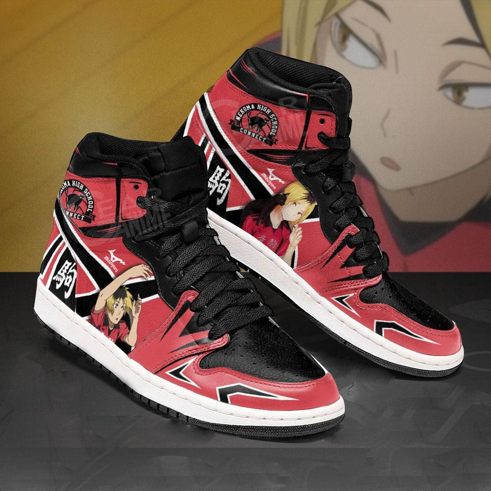Nekoma Kenma Kozume Haikyuu Anime 1 High Top Air Jordan Sneaker, Air Jordan Hightop