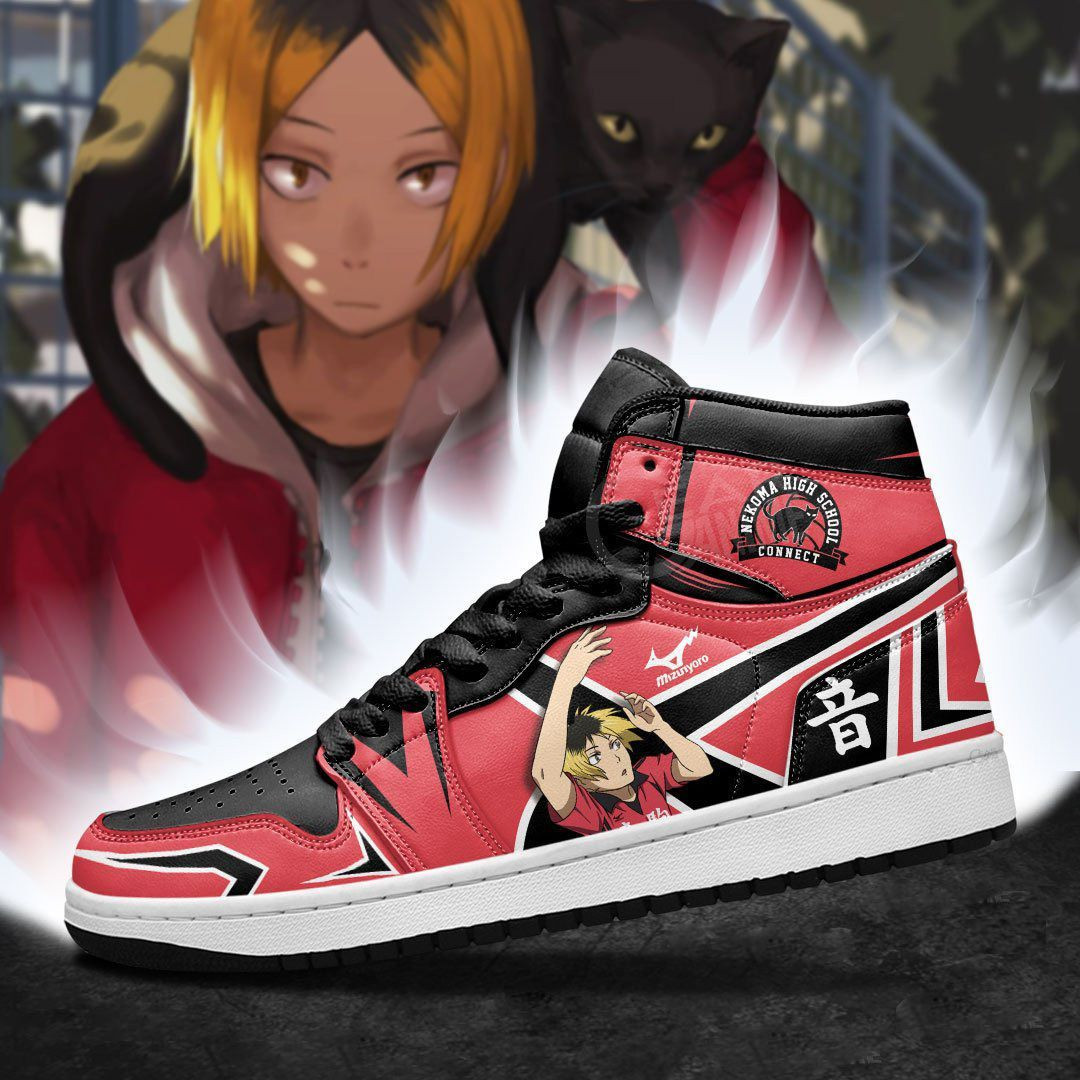 Nekoma Kenma Kozume Haikyuu Anime 1 High Top Air Jordan Sneaker, Air Jordan Hightop