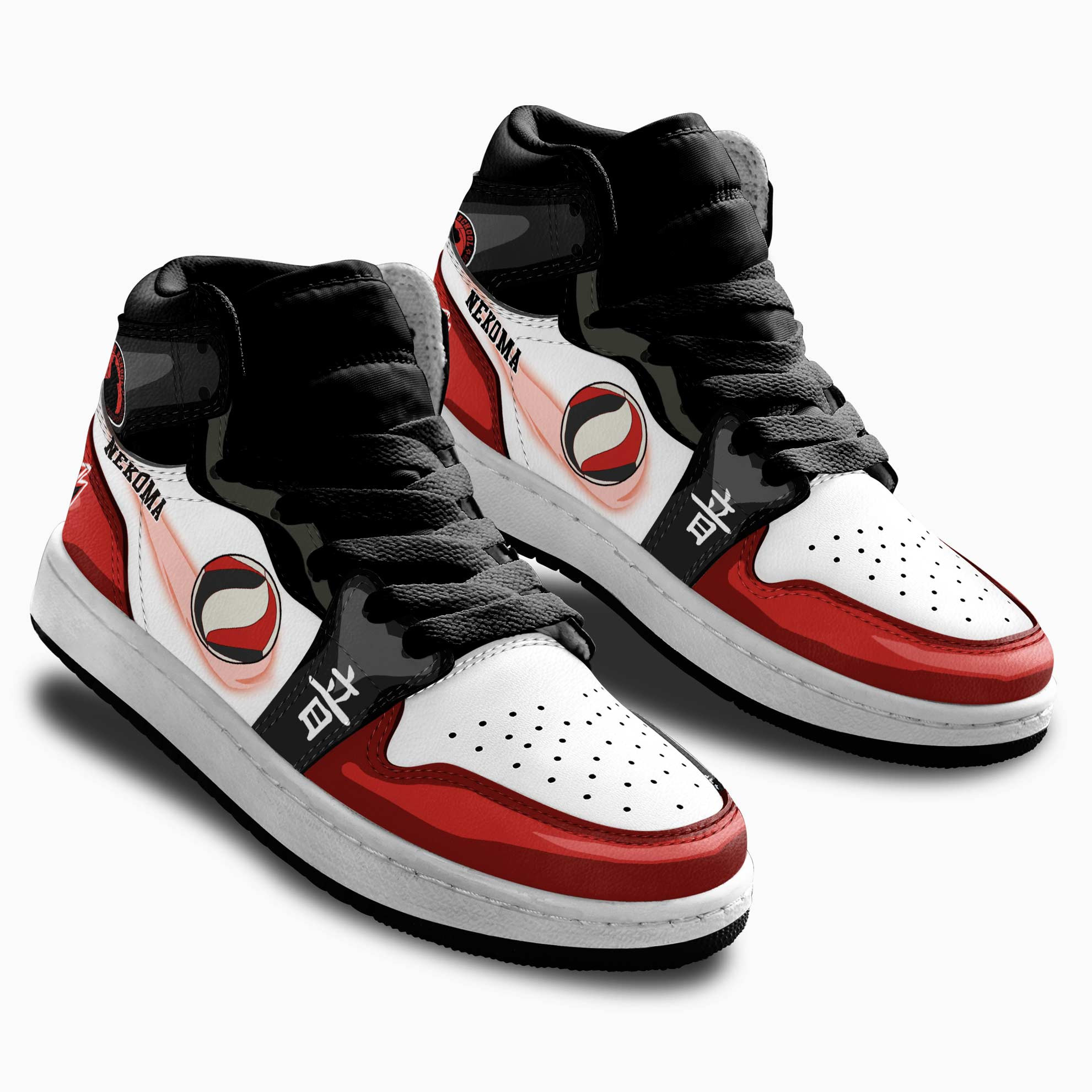 Nekoma Kids Sneakers Custom Haikyuu Anime Shoes For Kids