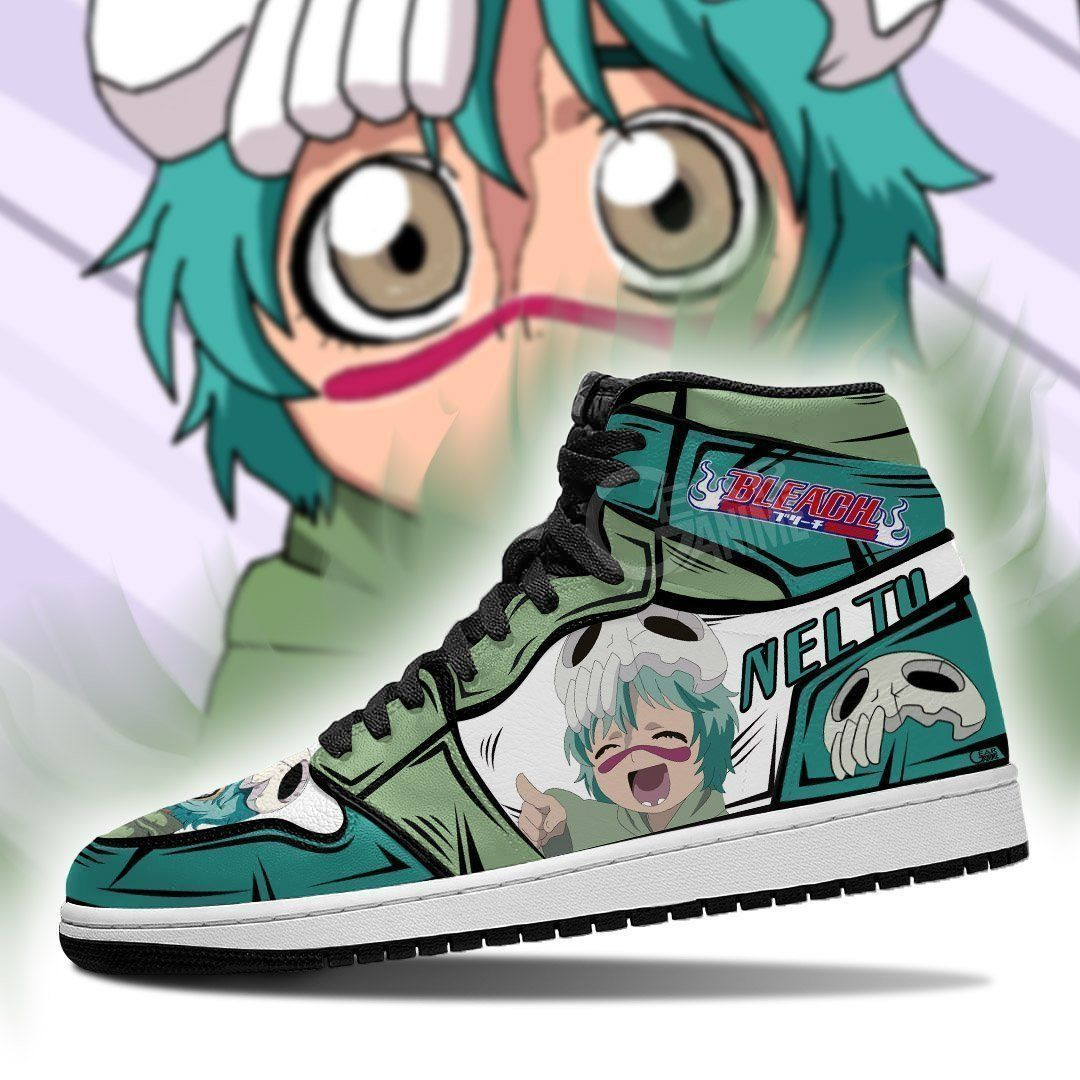 Nel Tu Bleach Anime 2 High Top Air Jordan Sneaker, Air Jordan Hightop