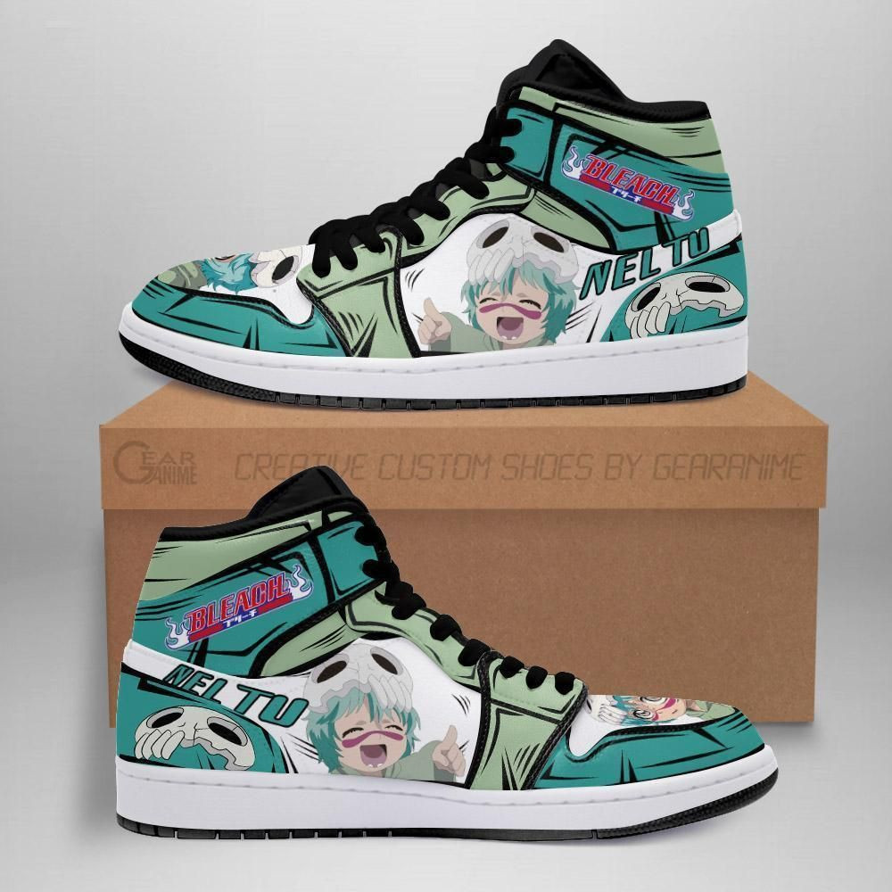 Nel Tu Bleach Anime 2 High Top Air Jordan Sneaker, Air Jordan Hightop