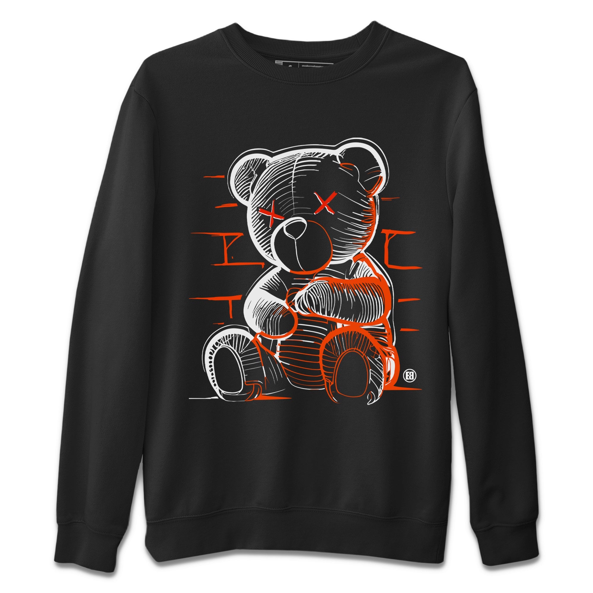 Neon Bear Unisex Sweater – Air Jordan 12 Brilliant Orange, Sneakers Matching Sweater