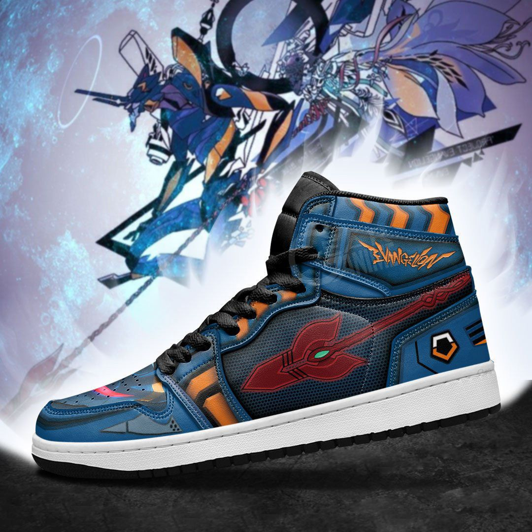 Neon Genesis Evangelion Mark 06 Anime 1 High Top Air Jordan Sneaker, Air Jordan Hightop