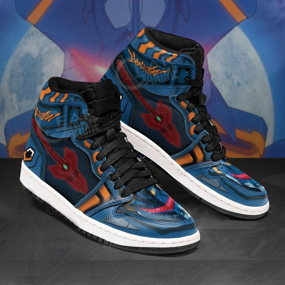 Neon Genesis Evangelion Mark 06 Anime 1 High Top Air Jordan Sneaker, Air Jordan Hightop