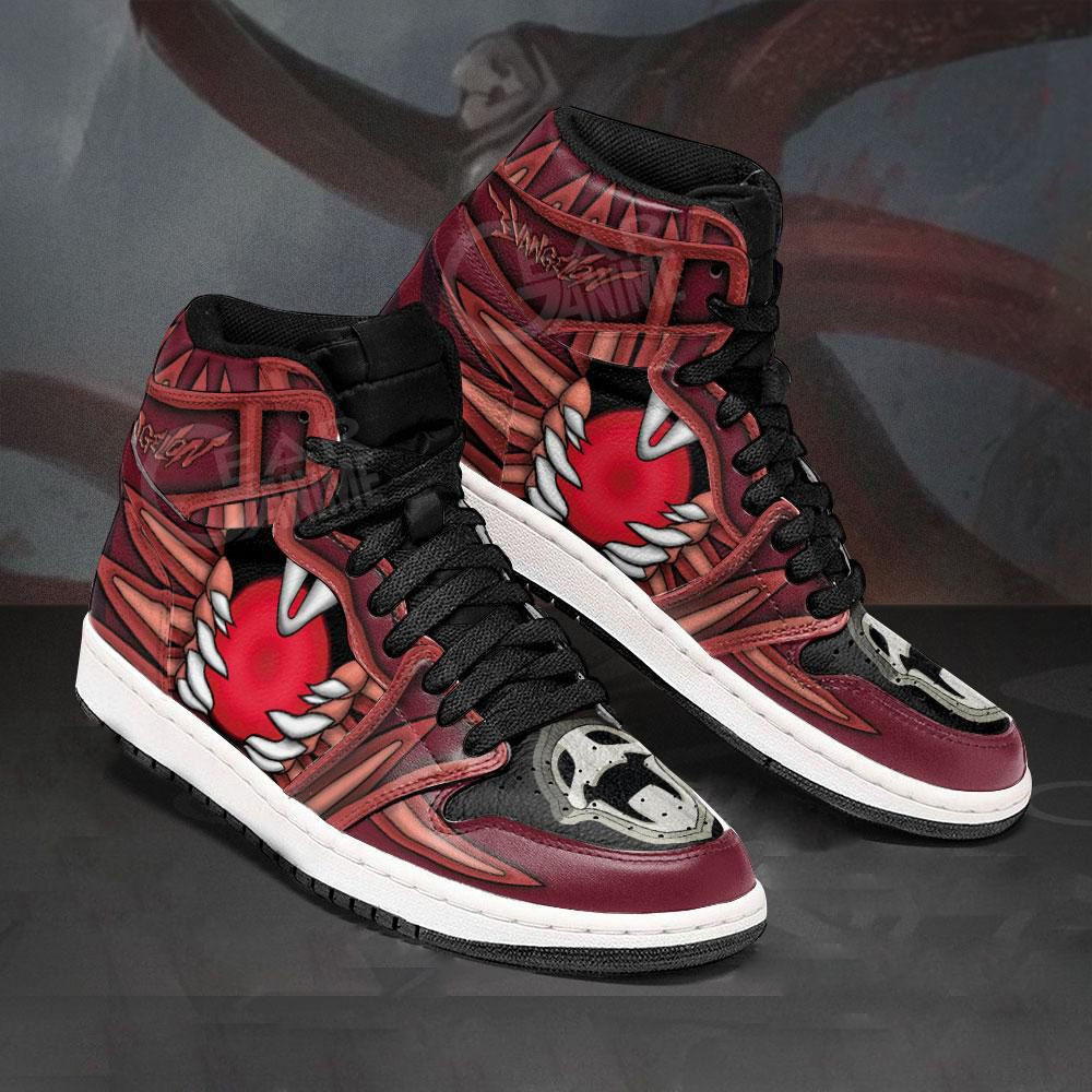 Neon Genesis Evangelion Zeruel Anime 1 High Top Air Jordan Sneaker, Air Jordan Hightop
