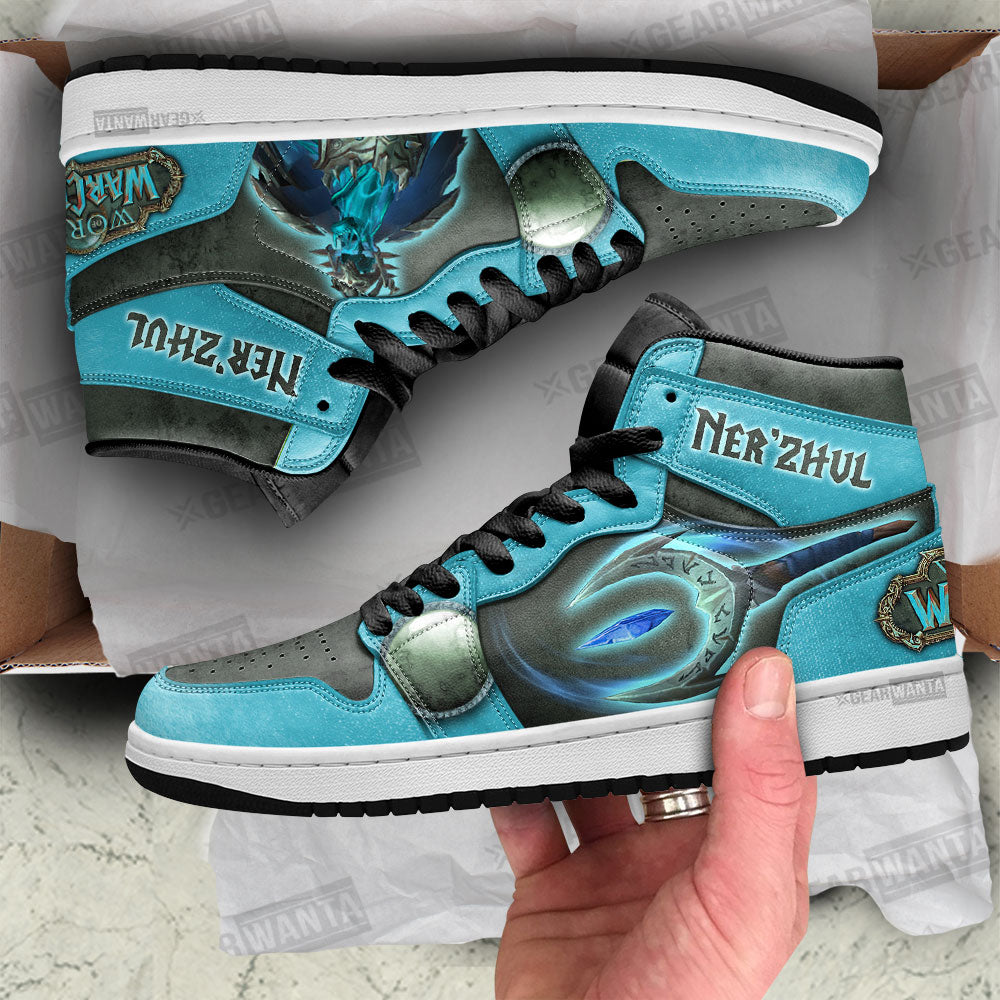 Ner���zhul World of Warcraft JD Sneakers Shoes For Fans, Air Jordan Hightop