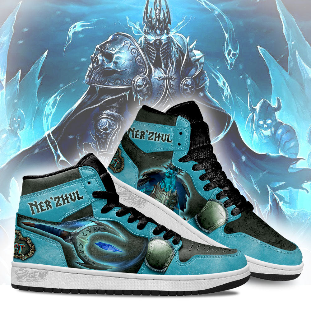 Ner���zhul World of Warcraft JD Sneakers Shoes For Fans, Air Jordan Hightop