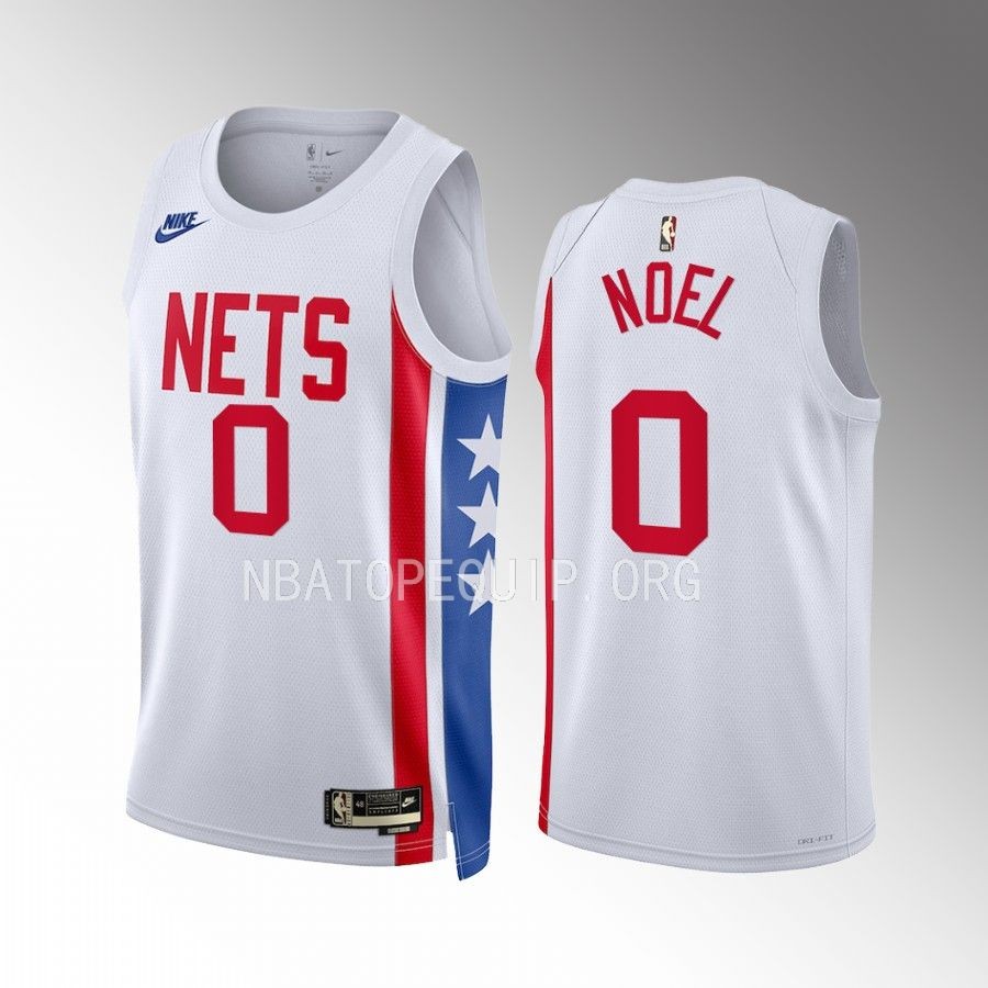 Nerlens Noel 2022-23 Brooklyn Nets White #0 Classic Edition Jersey Swingman