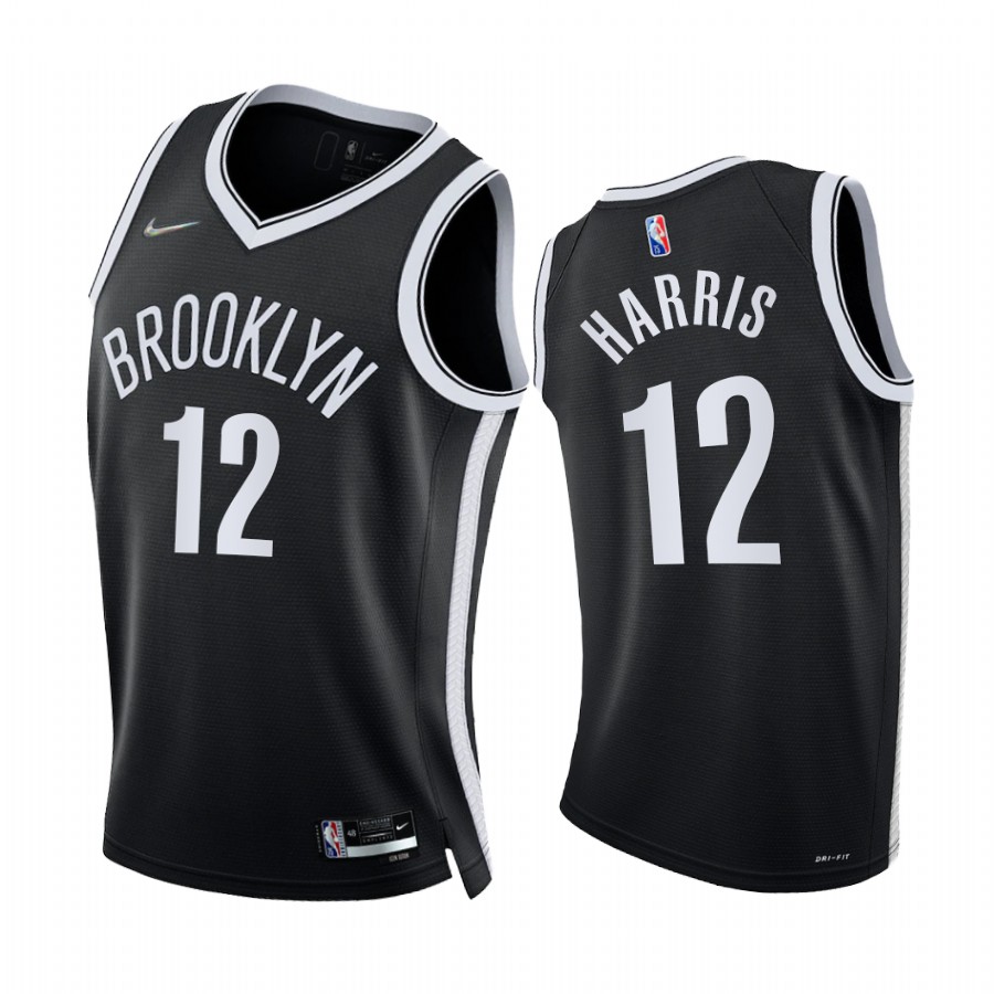 Nets Joe Harris 75th Diamond Anniversary Black #12 Jersey 2021-22
