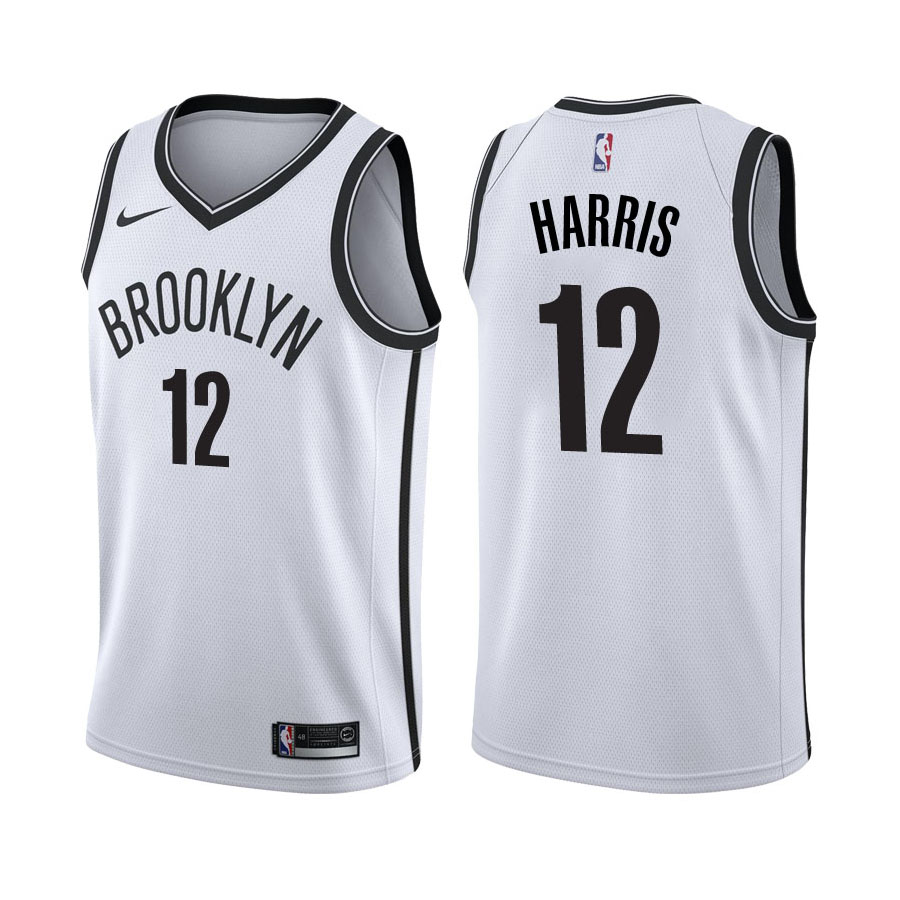 Nets Male Joe Harris #12 Association White Jersey