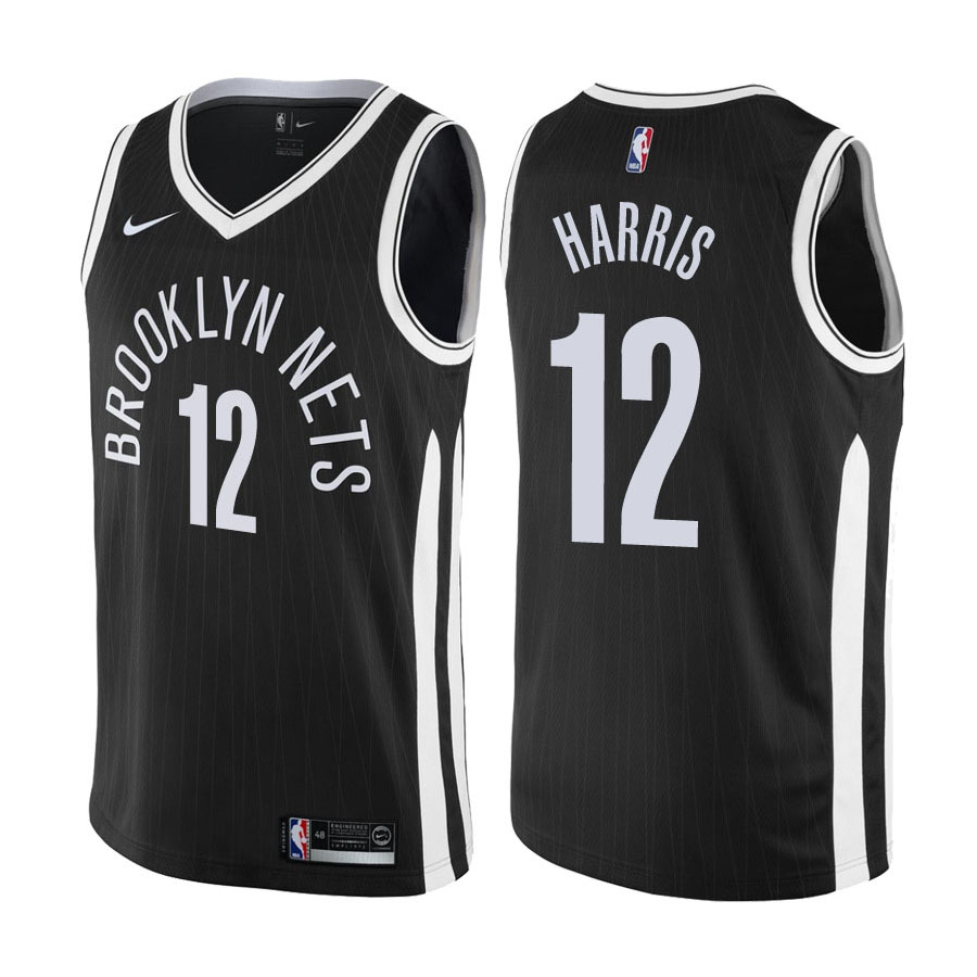 Nets Male Joe Harris #12 City Black Jersey