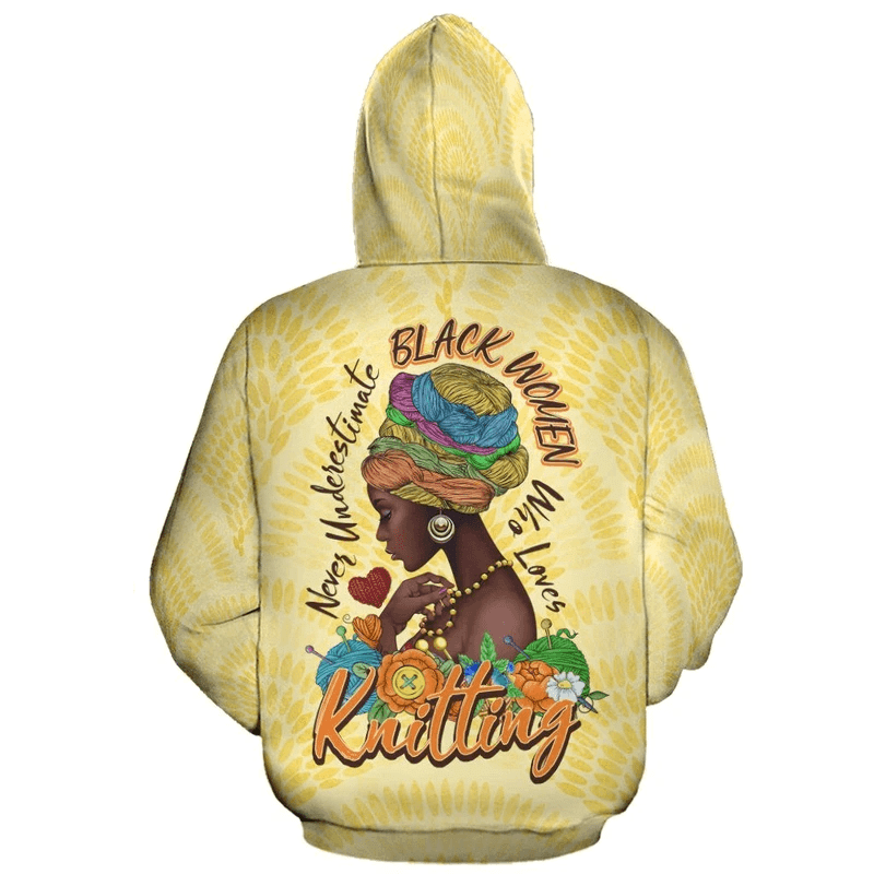 Never Underestimate Black Women Aop Hoodie