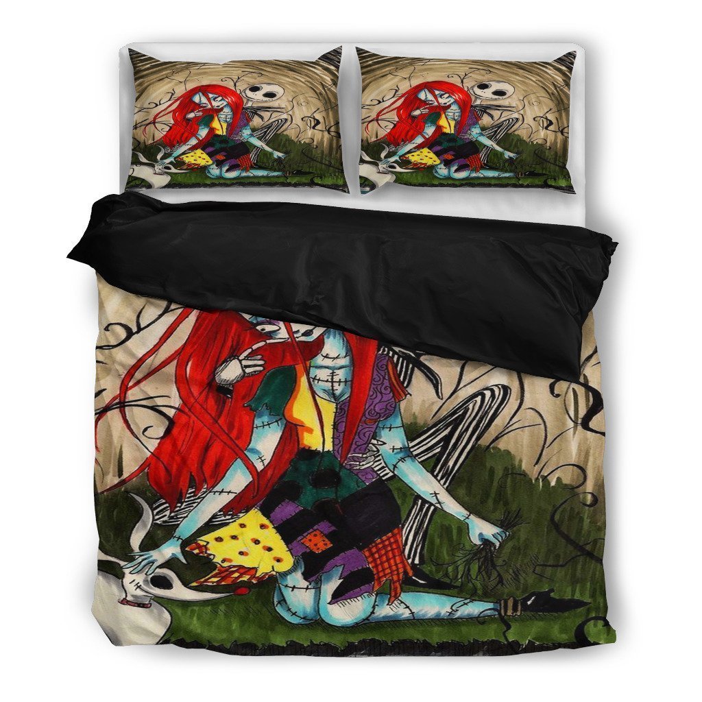 New Arrival! Red Love!! Jack Skellington Duvet Cover Bedding Set