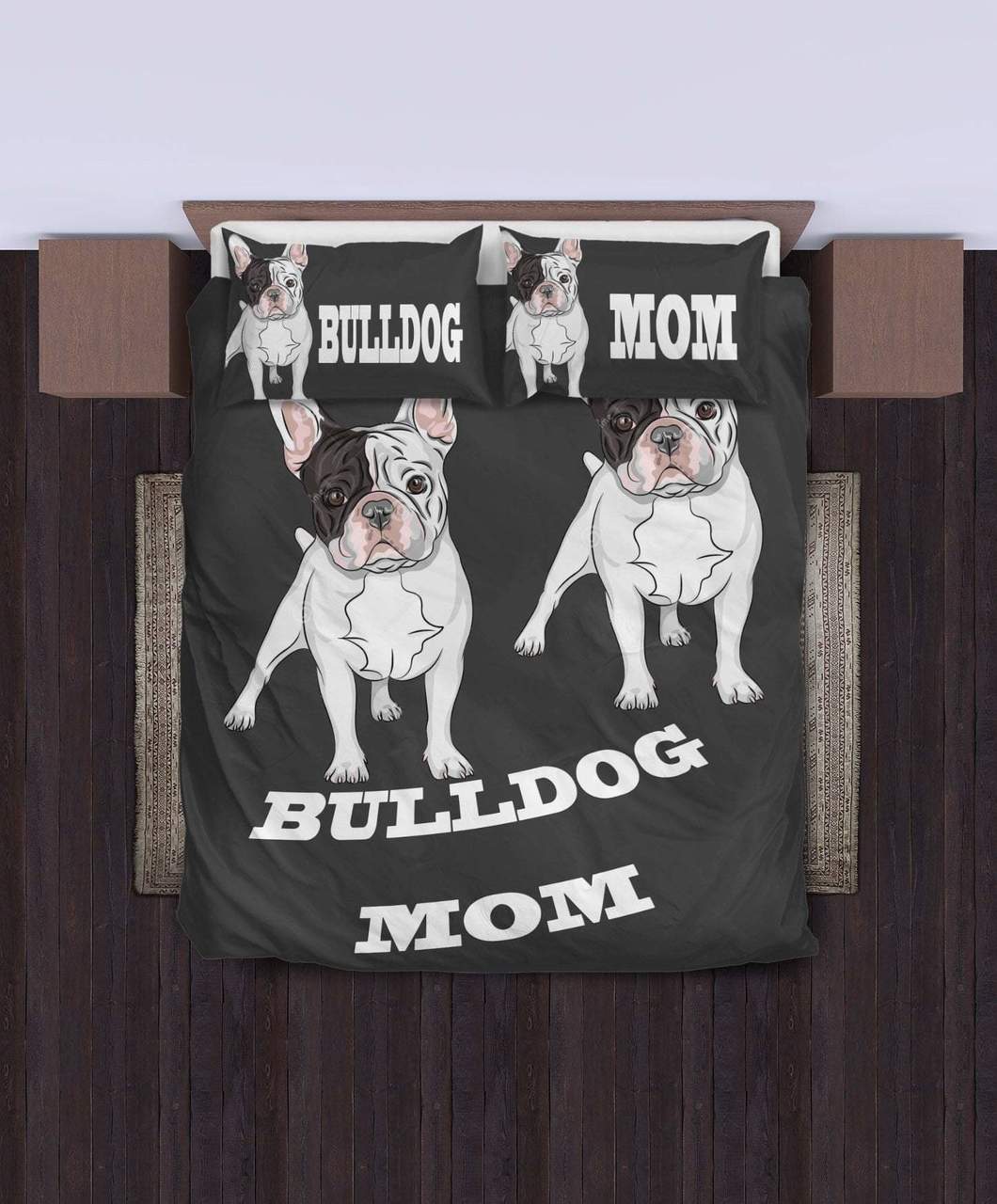 New Bulldog Mom3D Customized Duvet Cover Bedding Set