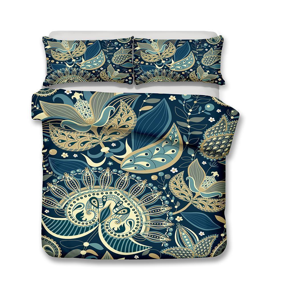 New Design Print Bohemia Gray Theme Bohemian Duvet Cover Bedding Set