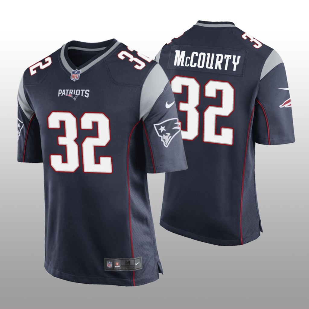 New England Patriots #32 Navy Men's Devin McCourty Game Jersey