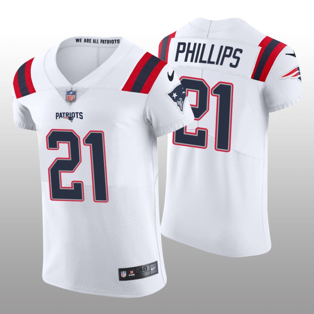 New England Patriots Adrian Phillips White Jersey Vapor Elite Men's