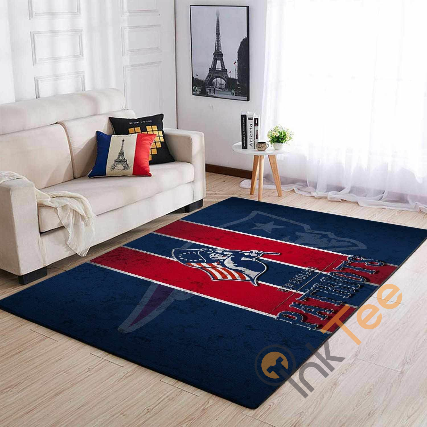 New England Patriots Area Rectangle Rug