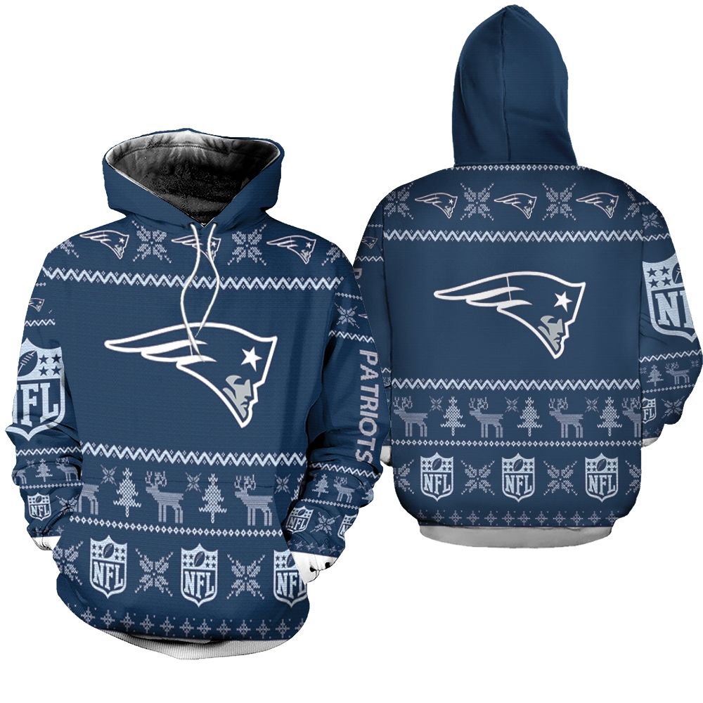 New England Patriots Christmas 3D Hoodie