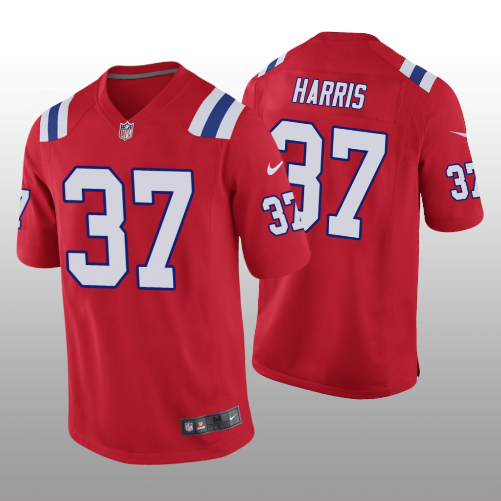 New England Patriots Damien Harris Red Jersey Game - Men's