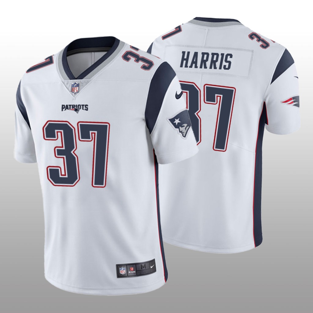 New England Patriots Damien Harris White Jersey Vapor Limited - Men's