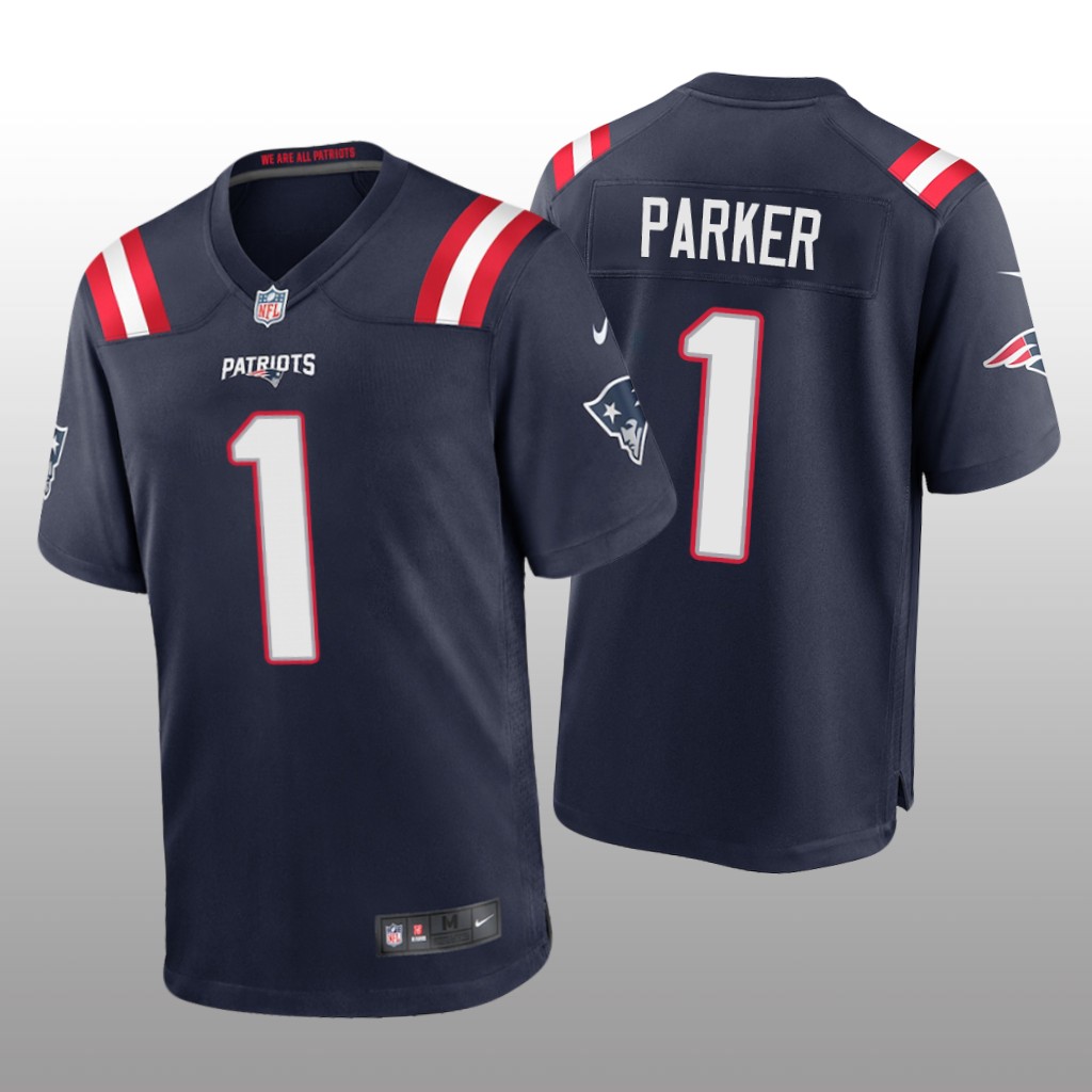 New England Patriots DeVante Parker Navy Jersey Game - Men's