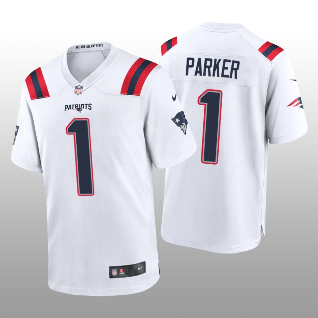 New England Patriots DeVante Parker White Jersey Game - Men's