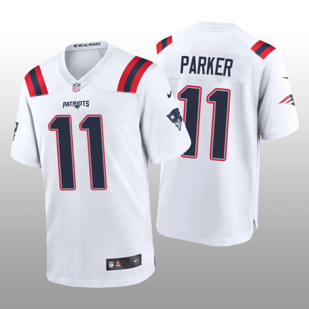 New England Patriots DeVante Parker White Jersey Game - Men's