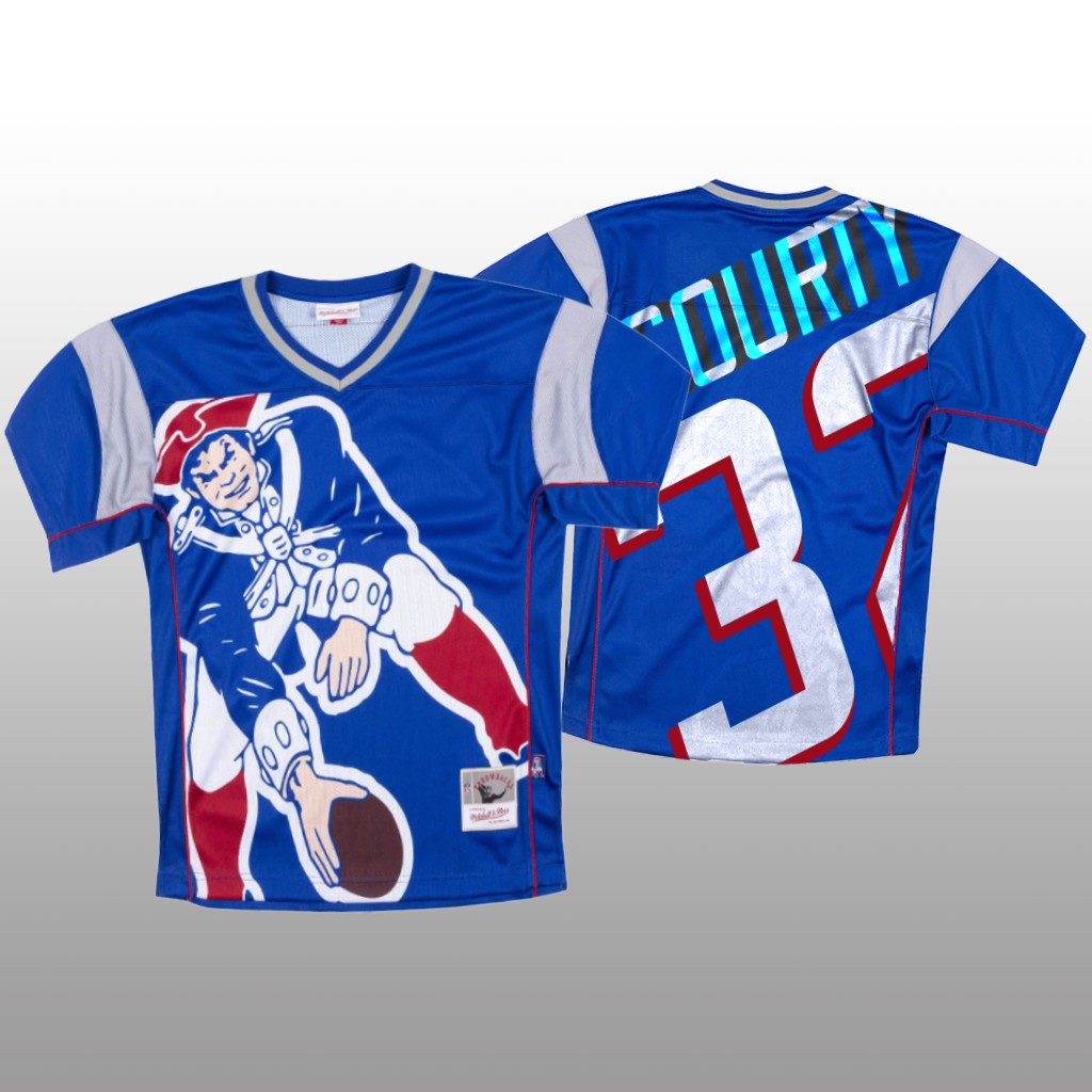 New England Patriots Devin McCourty Blue Jersey Big Face - Men's