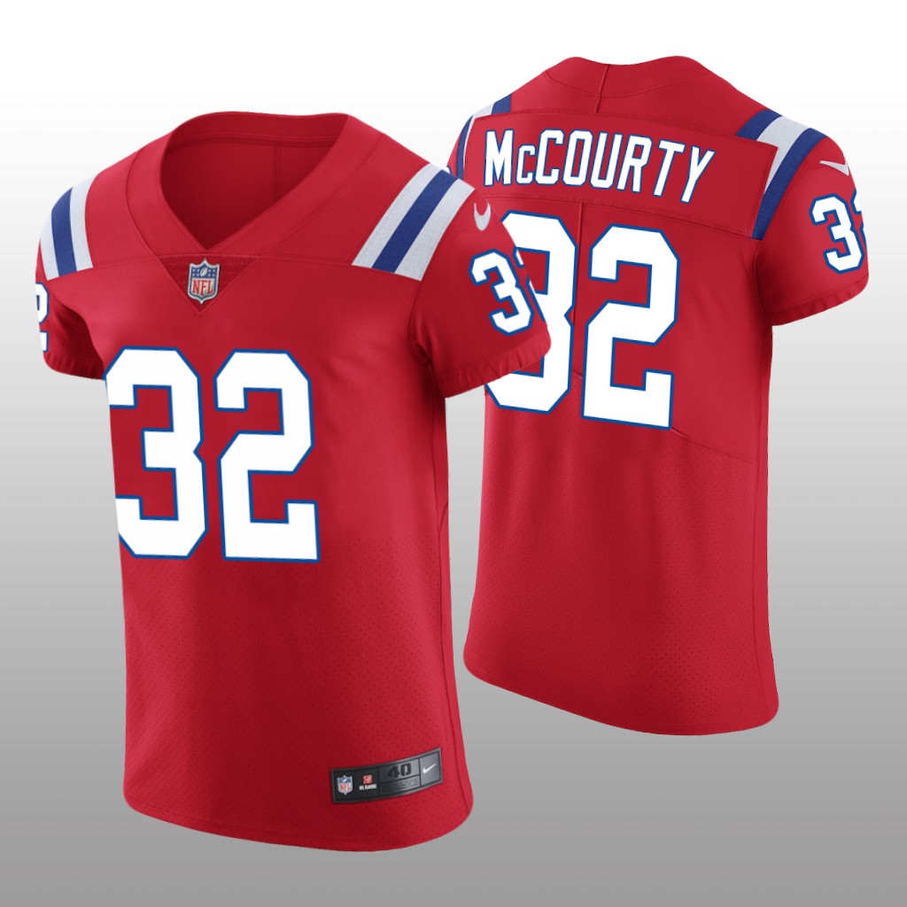 New England Patriots Devin McCourty Red Jersey Vapor Elite Men's
