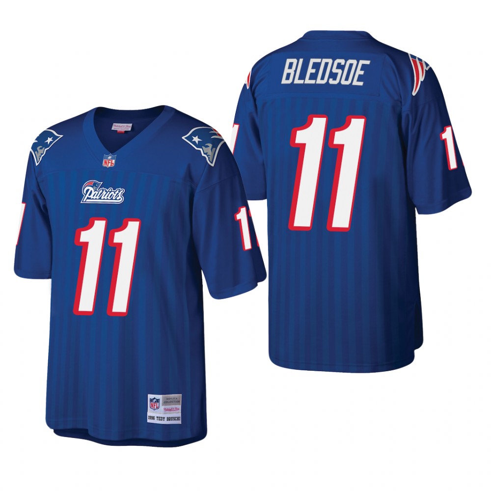 New England Patriots Drew Bledsoe Royal Retired Player 1996 Legacy - Men's