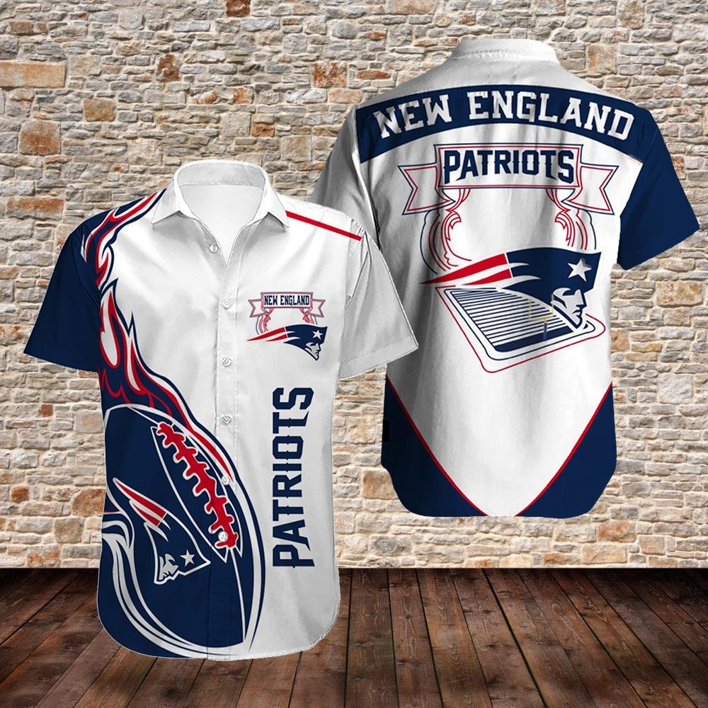 New England Patriots Fireball Hawaiian Shirt