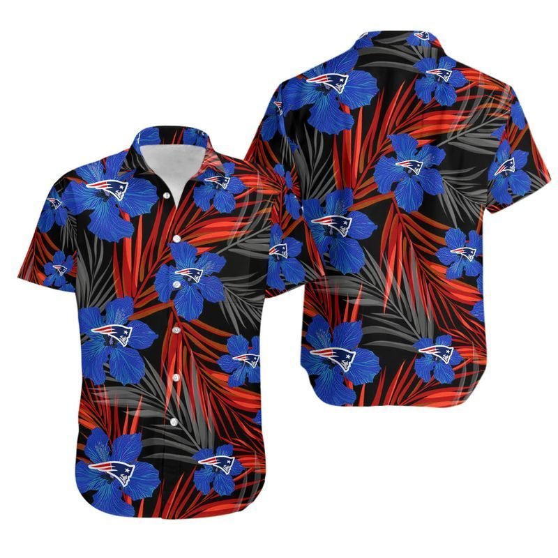 New England Patriots Flower Hawaiian Shirt