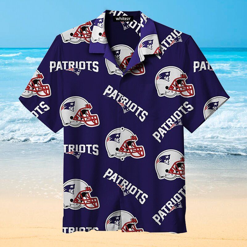 New England Patriots Helmet NFL – Premium Hawaiian Shirt – Gift For Sports Lovers